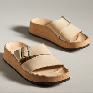 Papillio by Birkenstock Almina Platform Sandals in Sandcastle